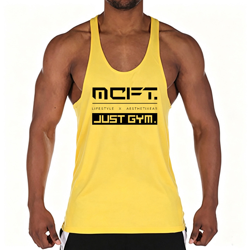 Tank Top Muscle - Katoenen Gym Vest Tanktop voor Heren,