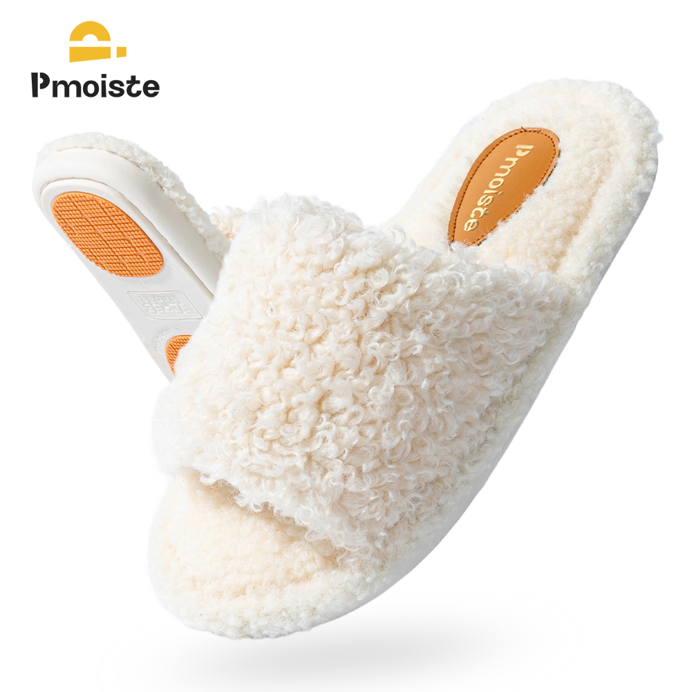 Espadrille Slip On - Pmoiste Fuzzy House Slippers Dames Comfortabel