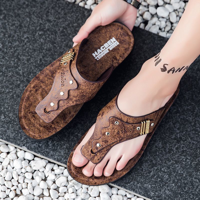 Flip Flop Leather Men - 2026 Nieuwe Heren Slippers van Echt
