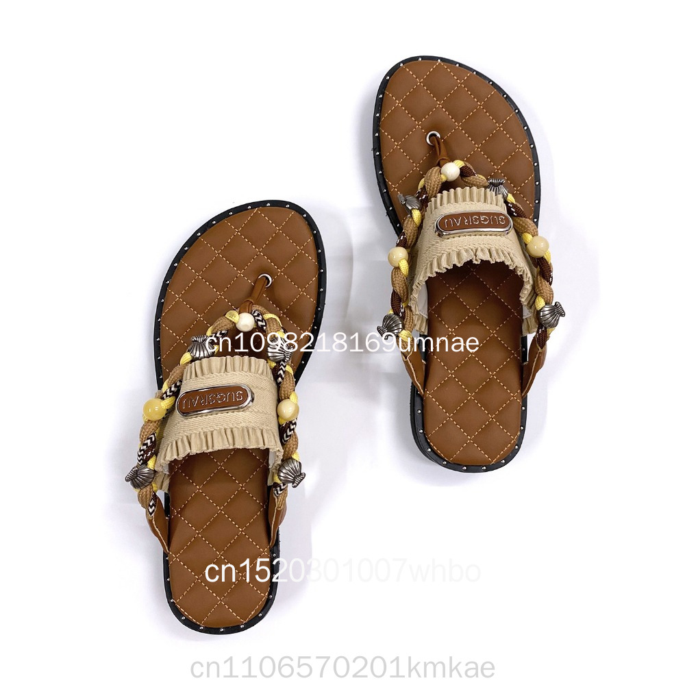 Nieuwe retro geweven damespant - Flip Flop Leather Men recensie en prijs