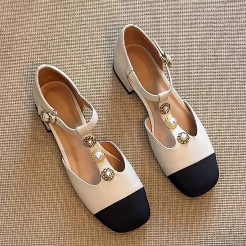 Vrouwen Vierkante Neus Hakken  - Casual Sandal Leather recensie en prijs