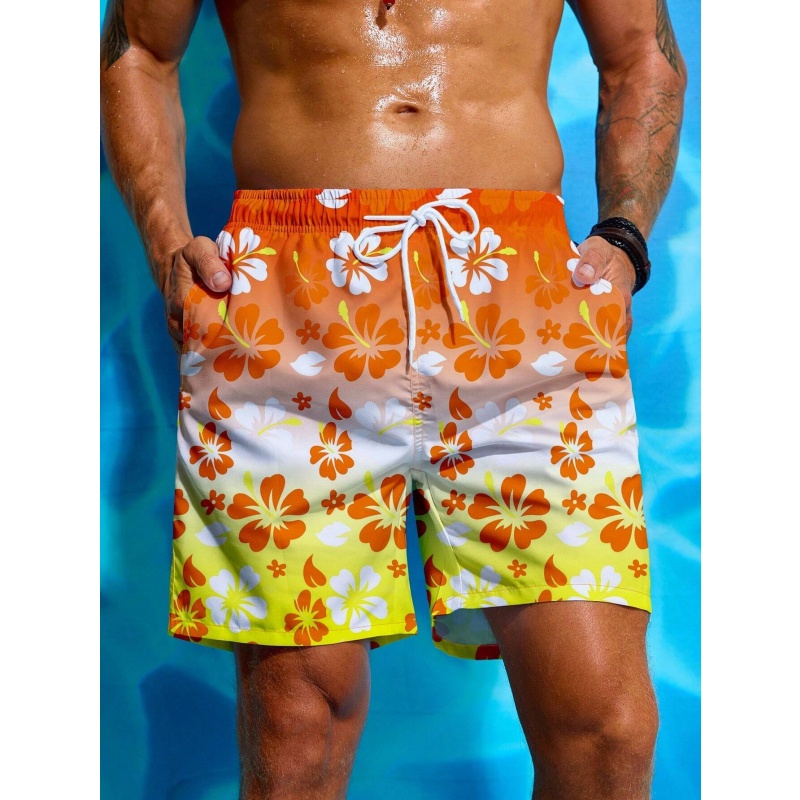 Kleurrijke bloem grafische zwe - Trunks Board Surf recensie en prijs